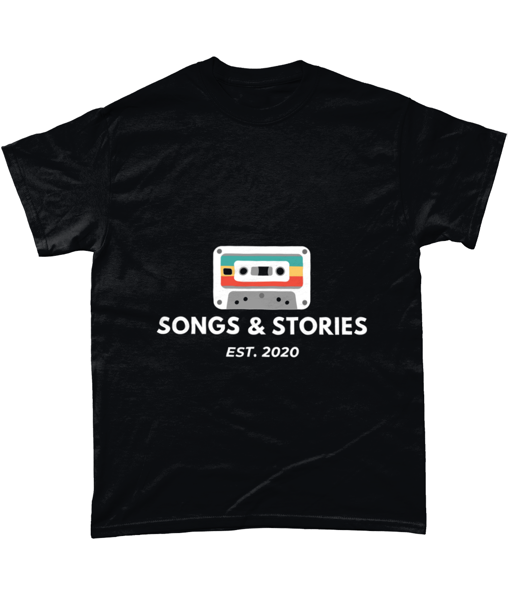 Songs & Stories White Print T-Shirt