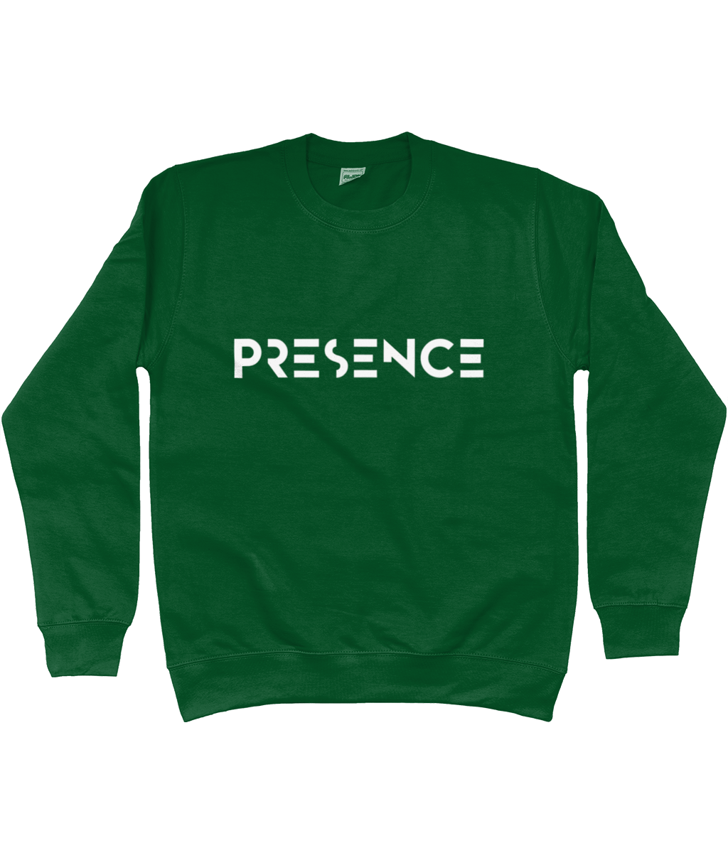 White Presence Print Jumper