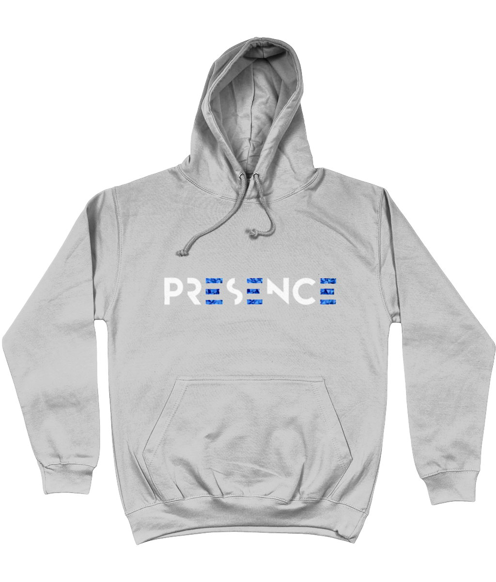 White Blue-geo EEE Presence Hoodie