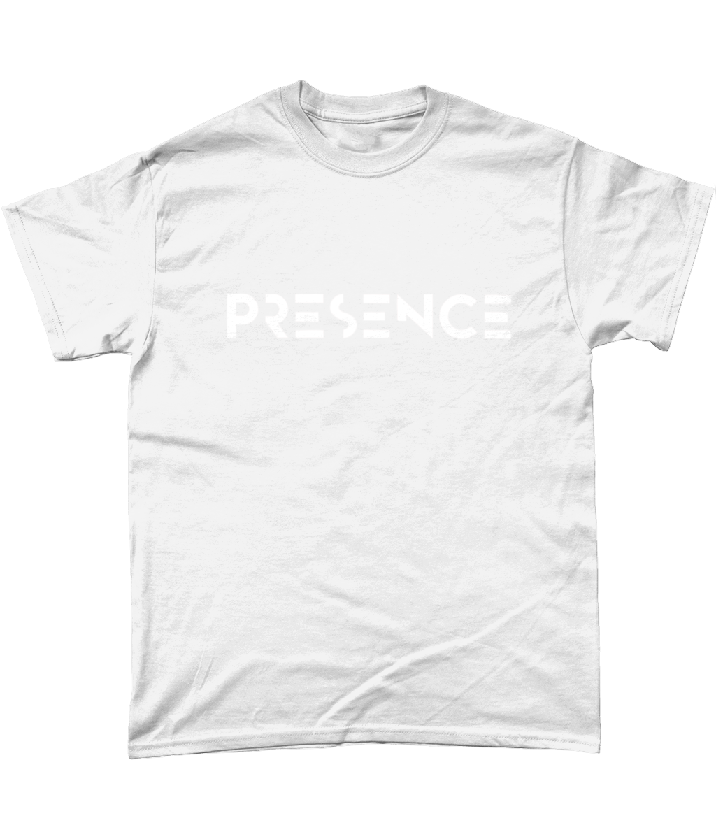 White Presence Print T-Shirt