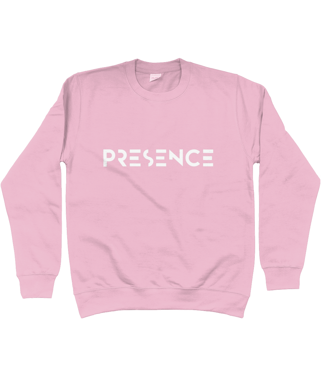 White Presence Print Jumper