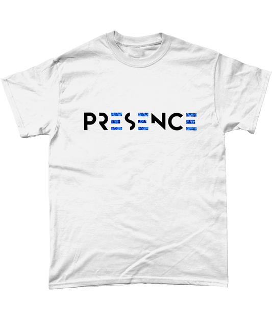 Black Blue-geo EEE Presence Print T-Shirt