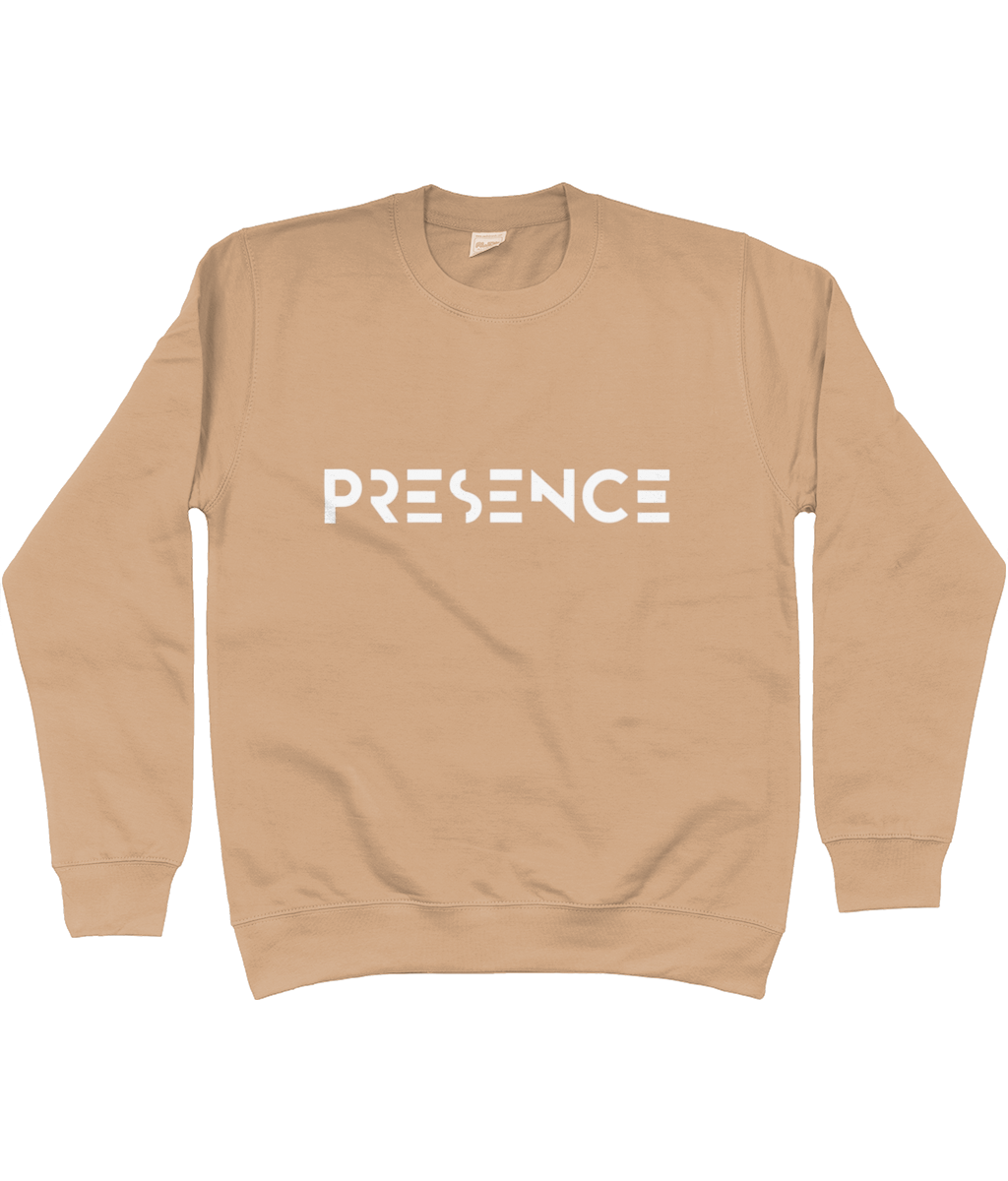 White Presence Print Jumper