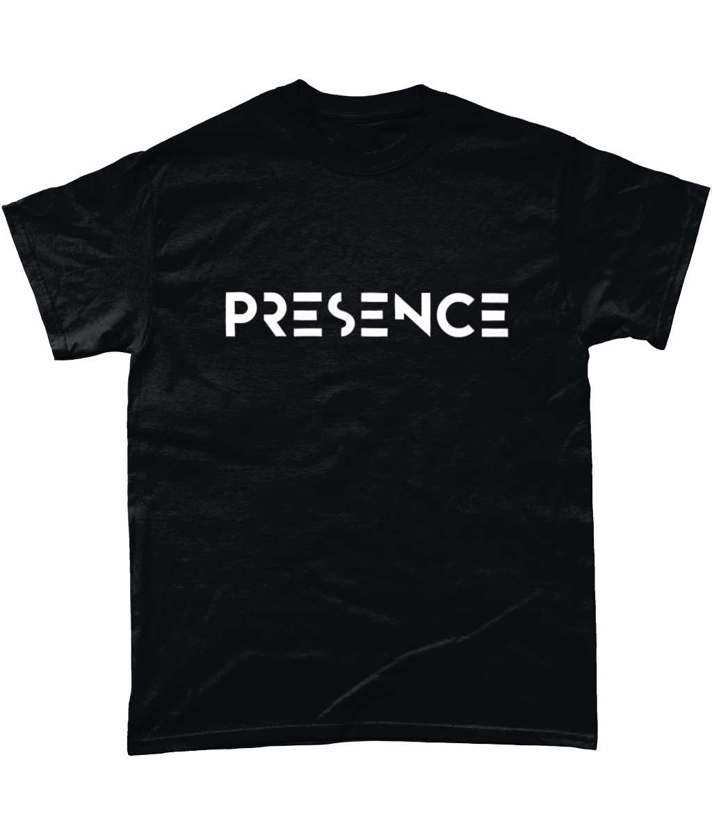 White Presence Print T-Shirt