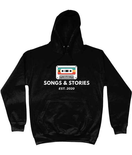 Songs & Stories White Print Hoodie