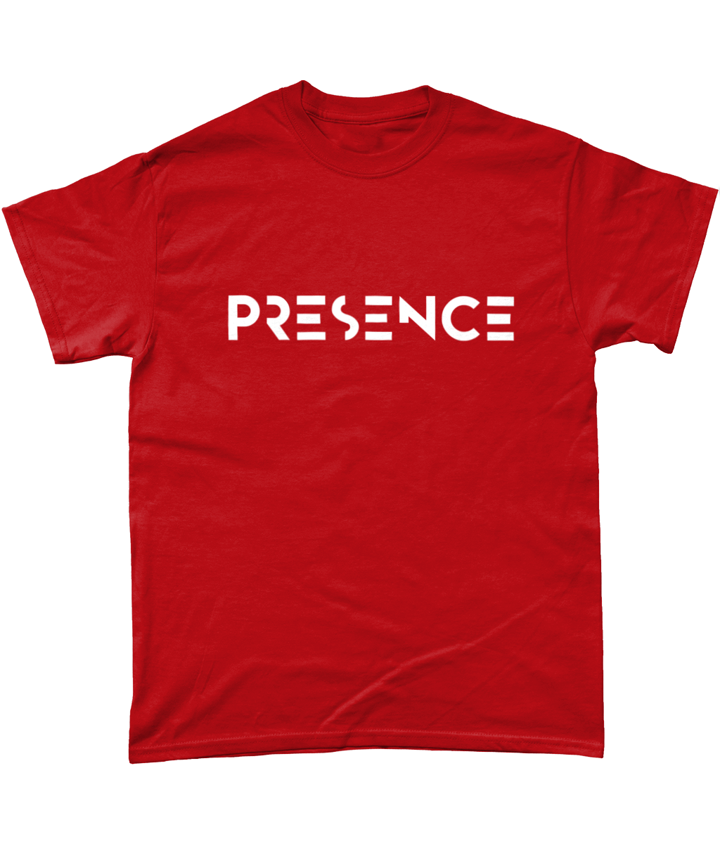 White Presence Print T-Shirt