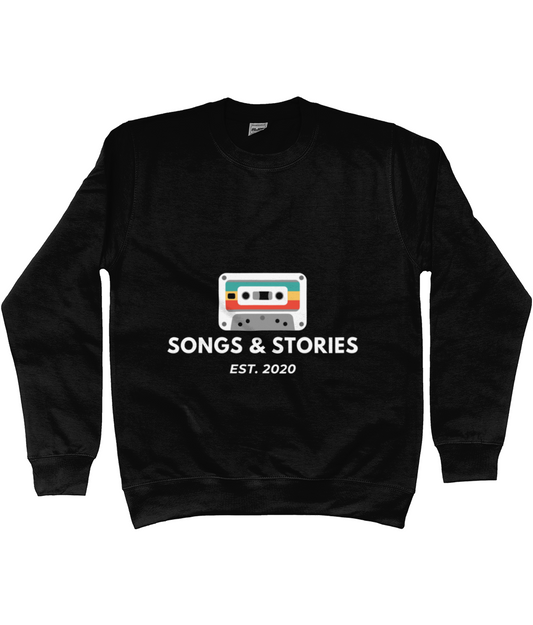 Songs & Stories White Print Jumper