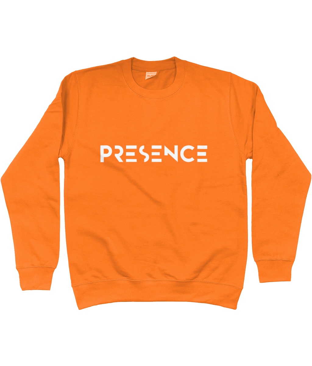 White Presence Print Jumper