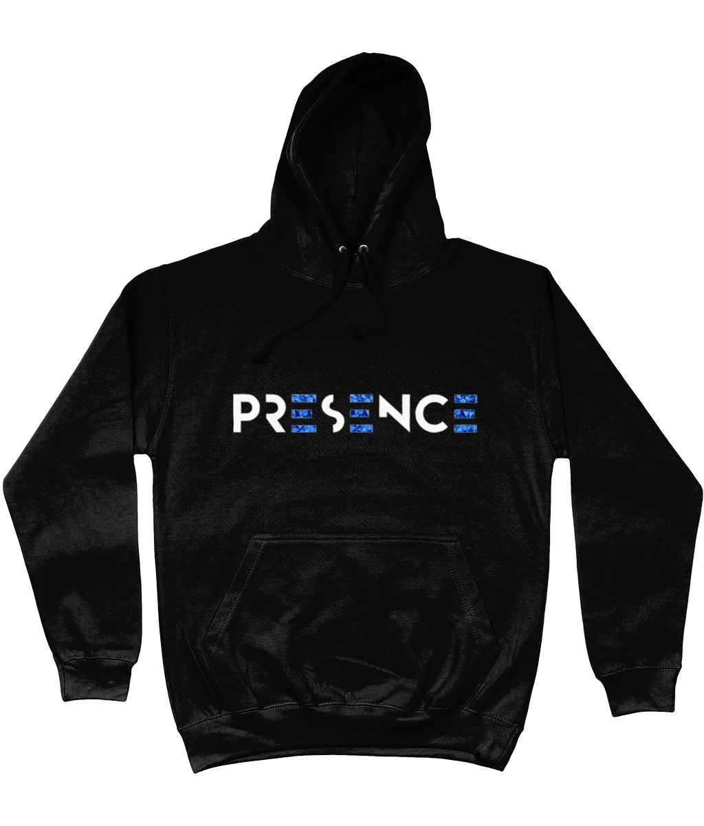 White Blue-geo EEE Presence Hoodie